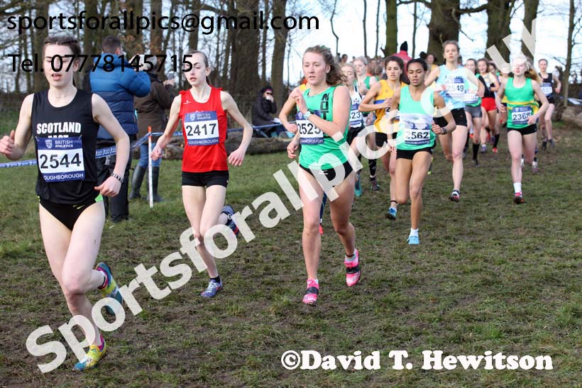 Womens under-20s 2019 British Athletics Inter Counties Cross Country, Prestwood Hall, Loughborough. Photo:  David T. Hewitson/Sports for All Pics